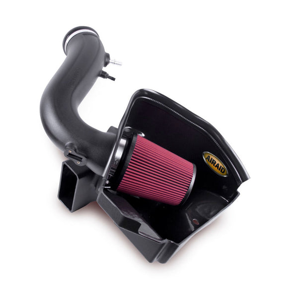 Airaid 11-14 Ford Mustang 3.7L V6 MXP Intake System w/ Tube (Dry / Red Media) - 451-265 for 2011-2014 Ford Mustang - front vi