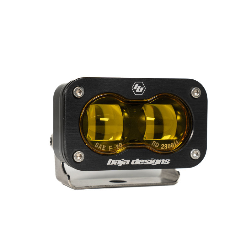 Baja Designs Universal S2 SAE Spot LED (Pair) - Amber - 237811