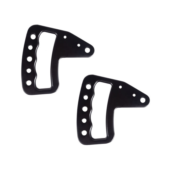 Rugged Ridge Aluminum Grab Handles Front Pair Black 07-18 Jeep Wrangler JK/JKU - 13505.51 for 2007-2018 Jeep Wrangler - front
