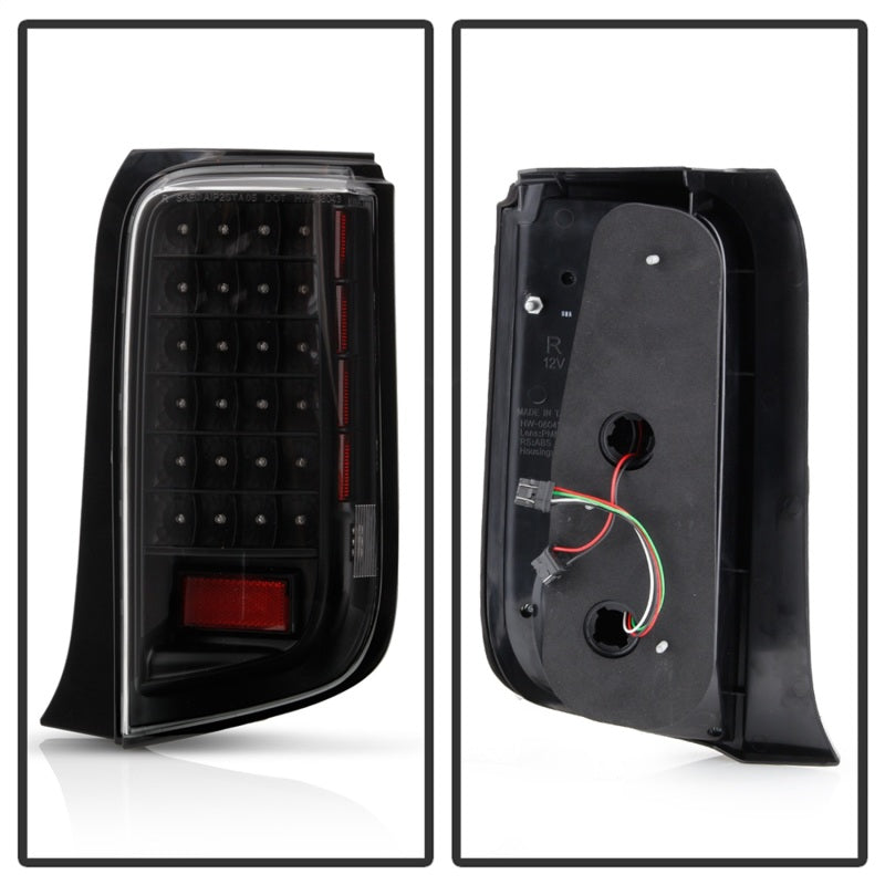 Xtune Scion Xb 08-10 LED Tail Lights Black ALT-ON-TSXB08-LED-BK - 5013156