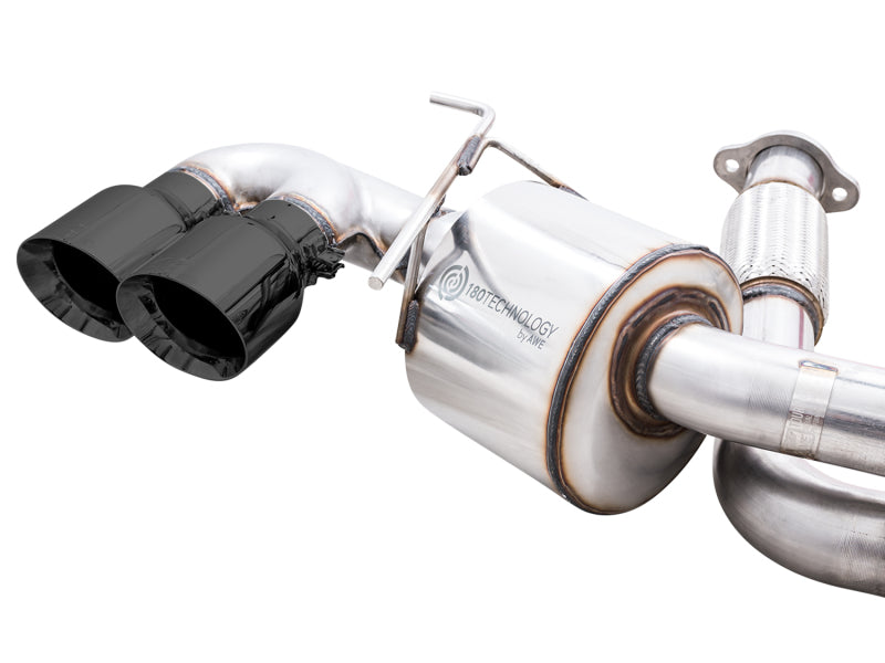 AWE Tuning 2020 Chevrolet Corvette (C8) Touring Edition Exhaust - Quad Diamond Black Tips - 3015-43159