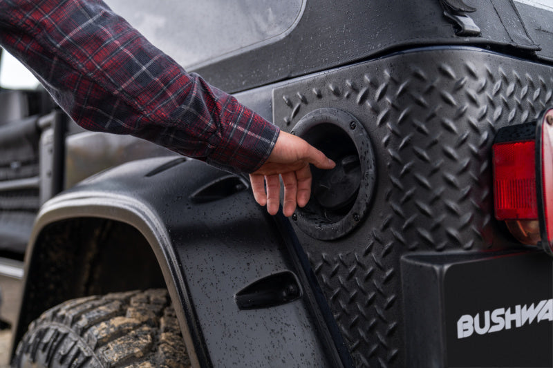 Bushwacker 97-06 Jeep Wrangler Trail Armor Rear Corners - Black - 14004