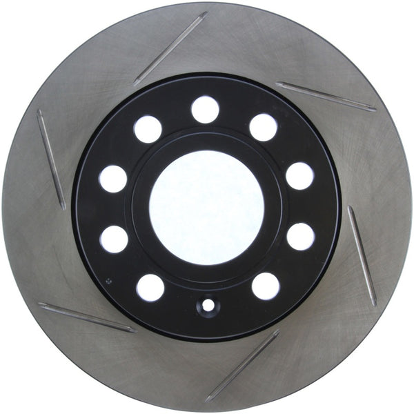 StopTech Slotted Sport Brake Rotor - 126.33135SR for 2011-2018 Volkswagen Golf - front view