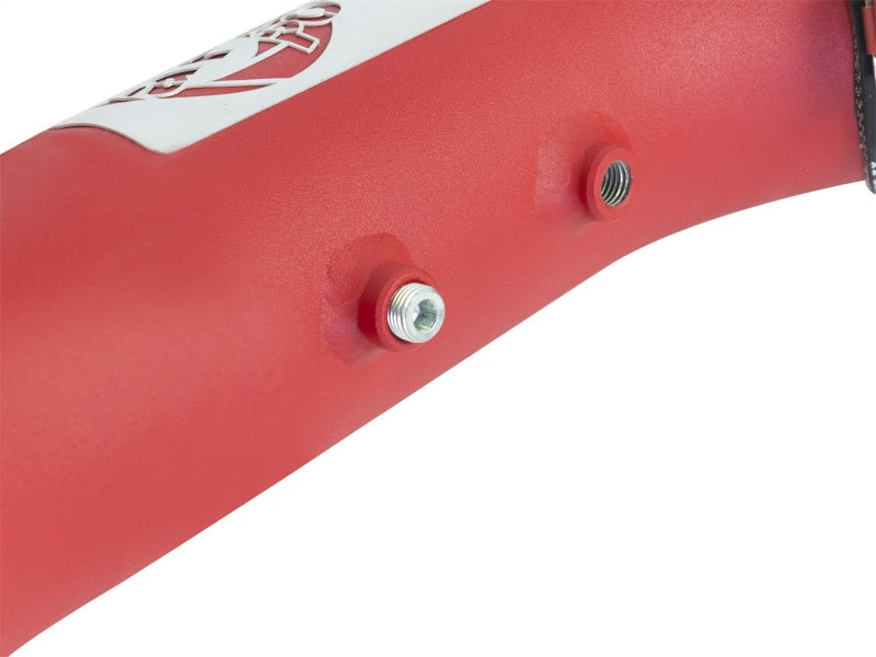 aFe BladeRunner 3in Red IC Tube Cold Side w/ Coupling &amp; Clamp Kit 2016 GM Colorado/Canyon 2.8L - 46-20269-R