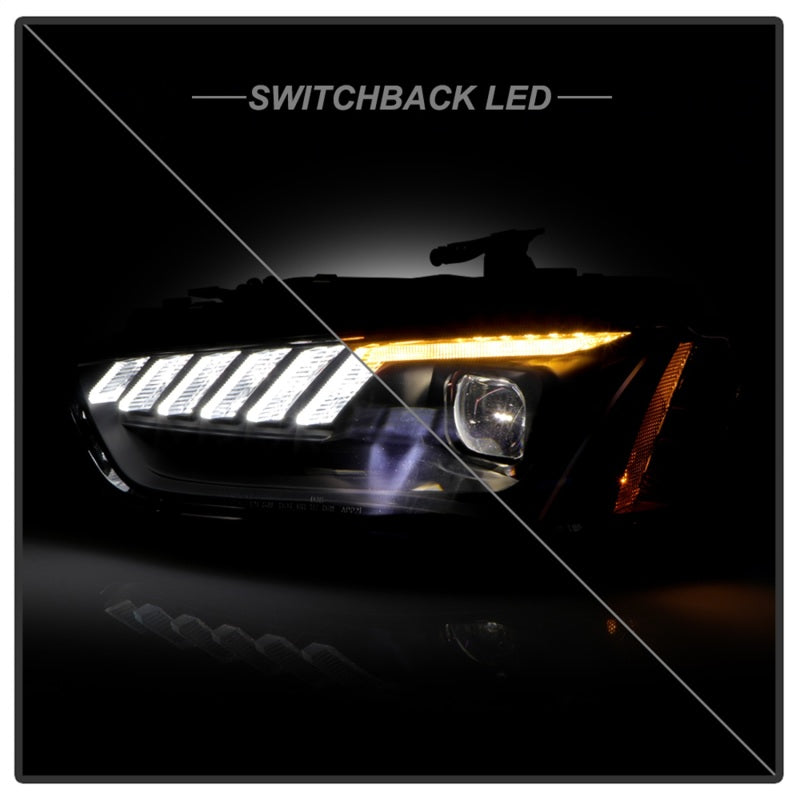 Spyder 13-16 Audi A4/S4 HID Model Only High-Power LED Headlights - Black PRO-YD-AA413HIDAP-BK - 5088352