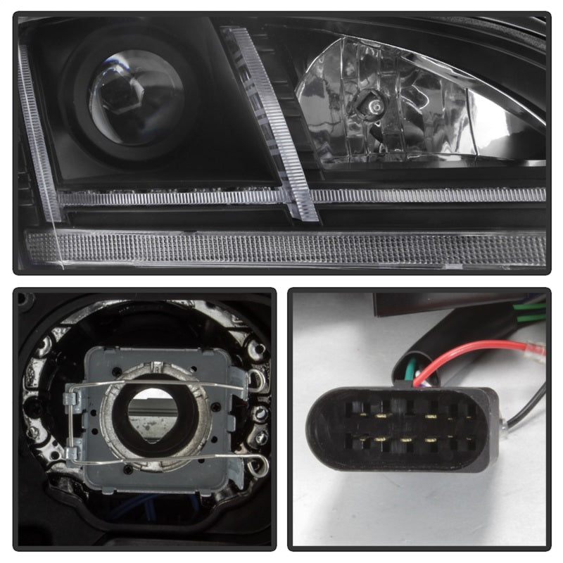 Spyder 08-15 Audi TT HID Xenon Projector Headlights w/Seq Turn Signal - Blk (PRO-YD-ATT08-HID-BK) - 5085542