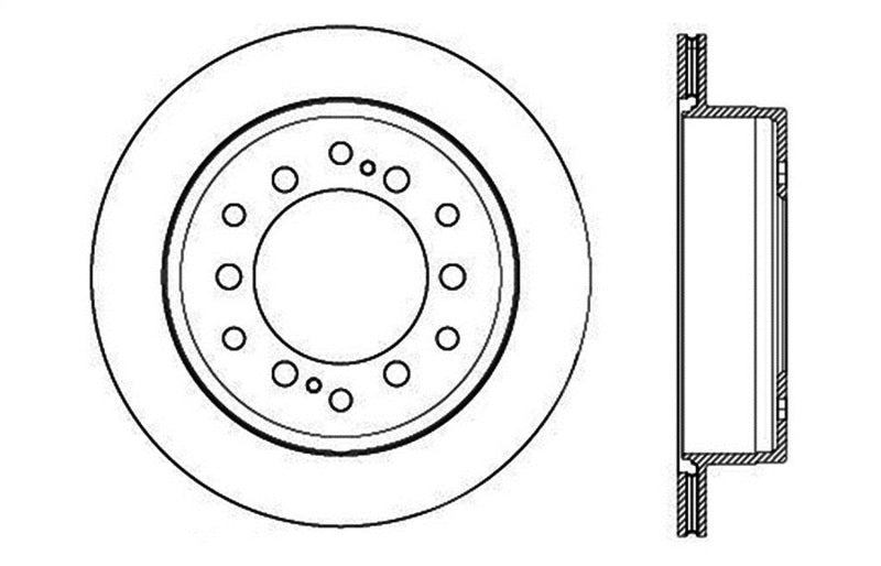 StopTech Slotted &amp; Drilled Sport Brake Rotor - 127.44175L
