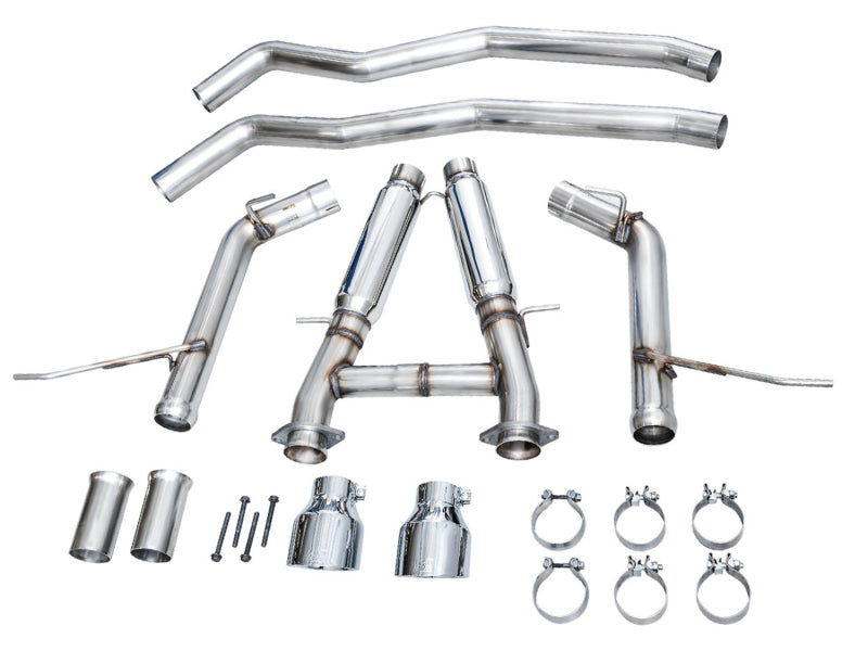AWE Tuning 18-23 Dodge Durango SRT &amp; Hellcat Track Edition Exhaust - Chrome Silver Tips - 3020-32952