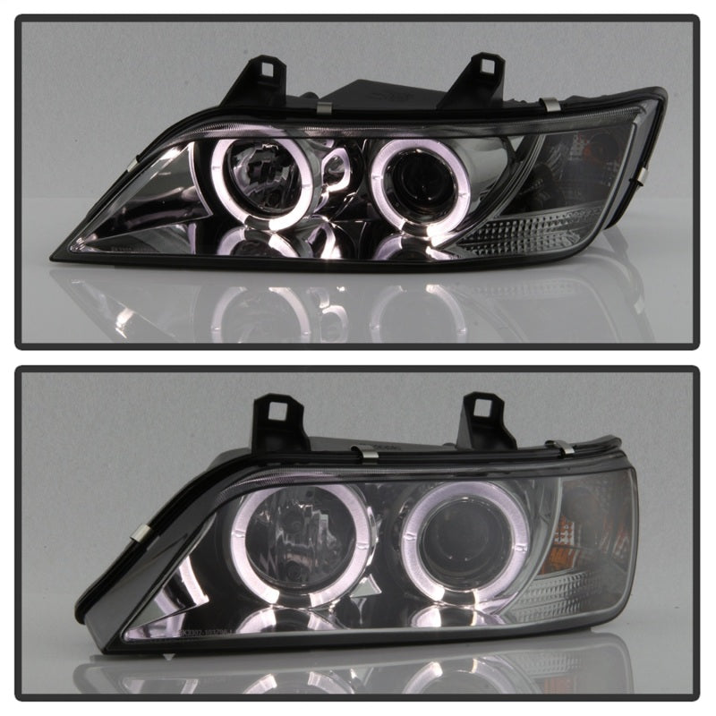 Spyder BMW Z3 96-02 Projector Headlights LED Halo Smoke High H1 Low H1 PRO-YD-BMWZ396-HL-SM - 5009104