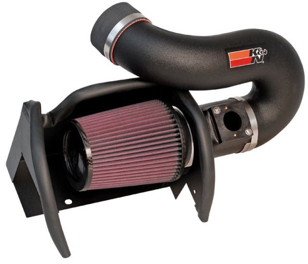 K&N 99-05 Porsche Carrera 996 Performance Intake Kit - 57-7000 for 1999-2005 Porsche 911 - front view