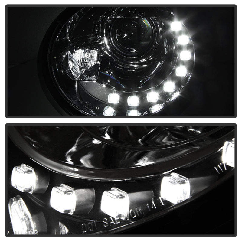 Spyder Volkswagen Beetle 1998-2005 Projector Headlights DRL Chrome PRO-YD-VB98-DRL-C - 5080554