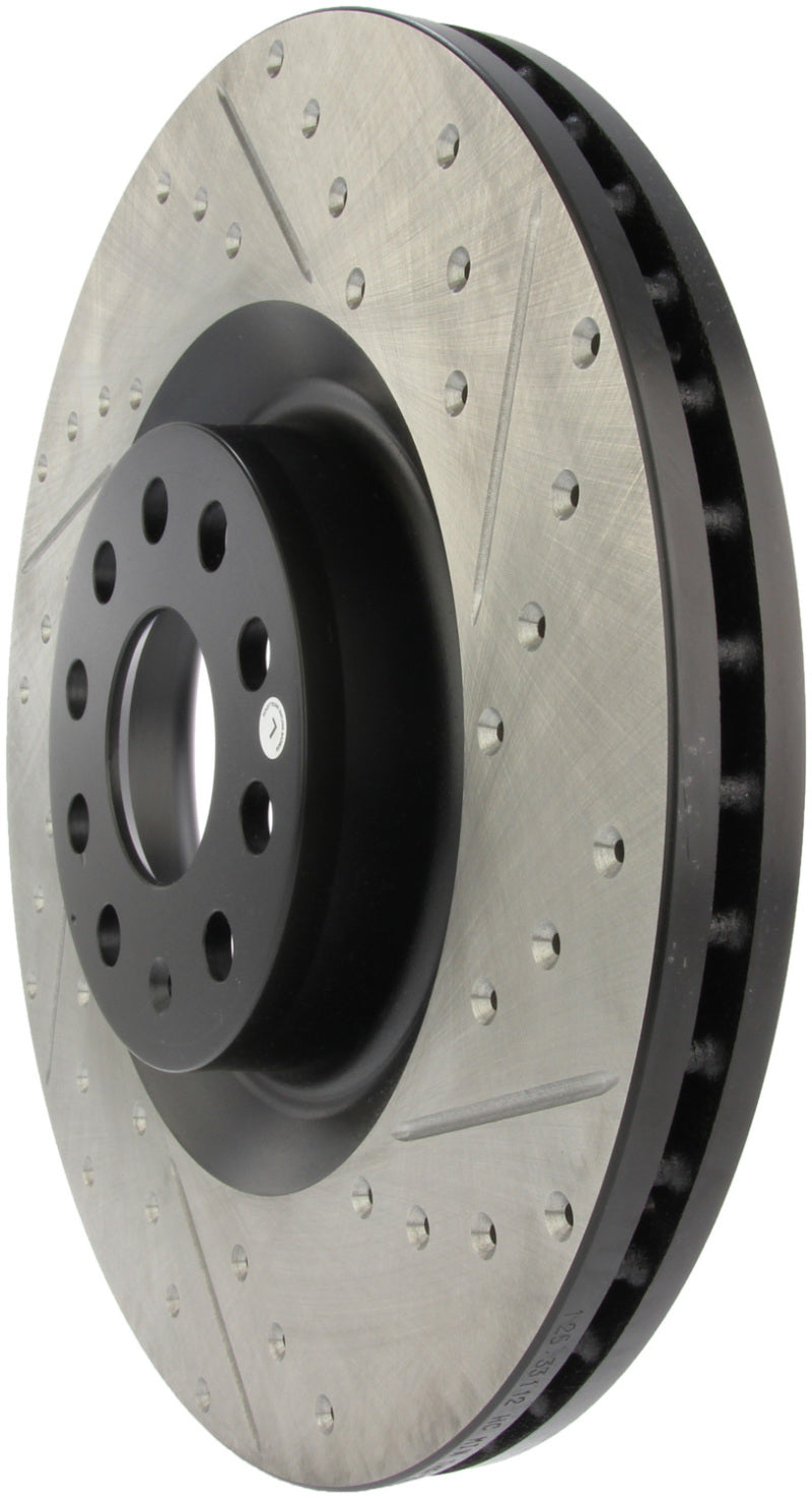 StopTech 09 VW Passat CC / 06-09 Passat Slotted & Drilled Left Front Rotor - 127.33112L
