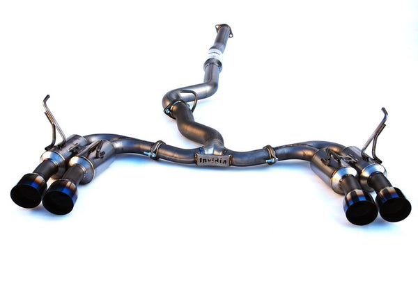 Invidia 2015+ WRX/STi Gemini 80mm Full Titanium Quad 101mm Tip Cat-Back Exhaust - HS15STI5TG4ST for 2015-2025 Subaru WRX - fr