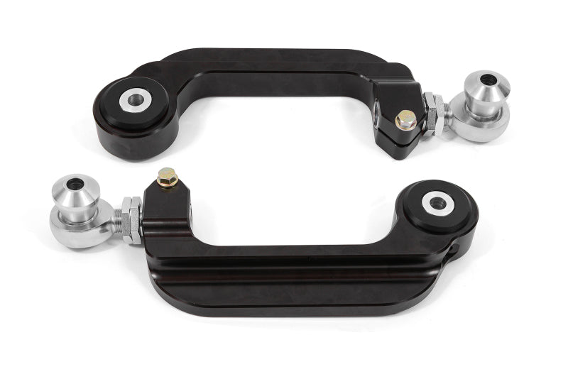 BMR 15-23 S550 Mustang Billet Aluminum Camber Links Adjustable (Delrin/Rod ends) - Black Anodized - UCA763