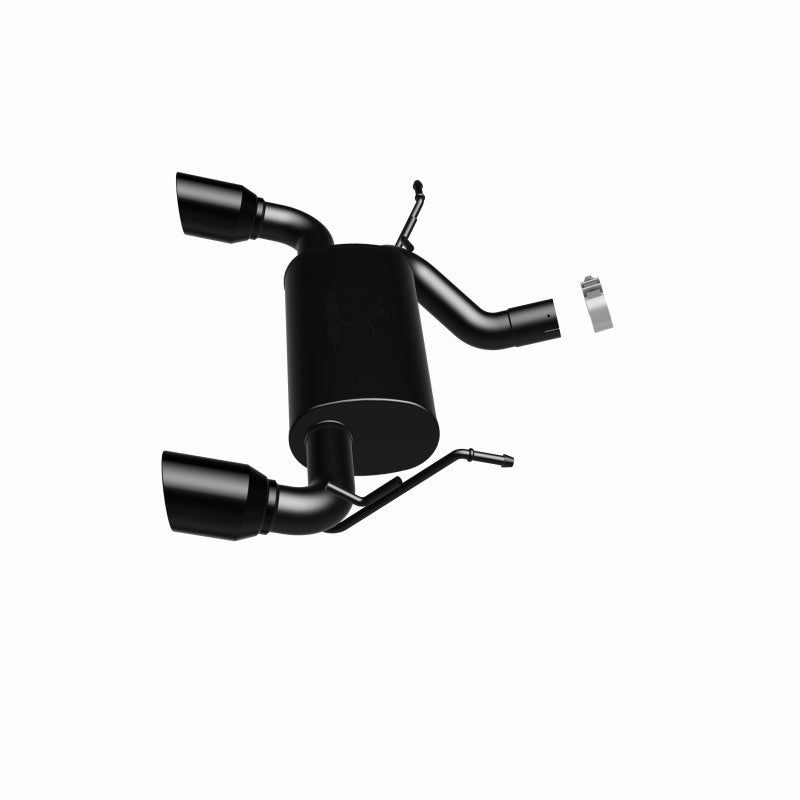 MagnaFlow 07-17 Jeep Wrangler JK 3.8/3.6L Dual Split Rear Exit Black Axle-Back Exhaust - 15160