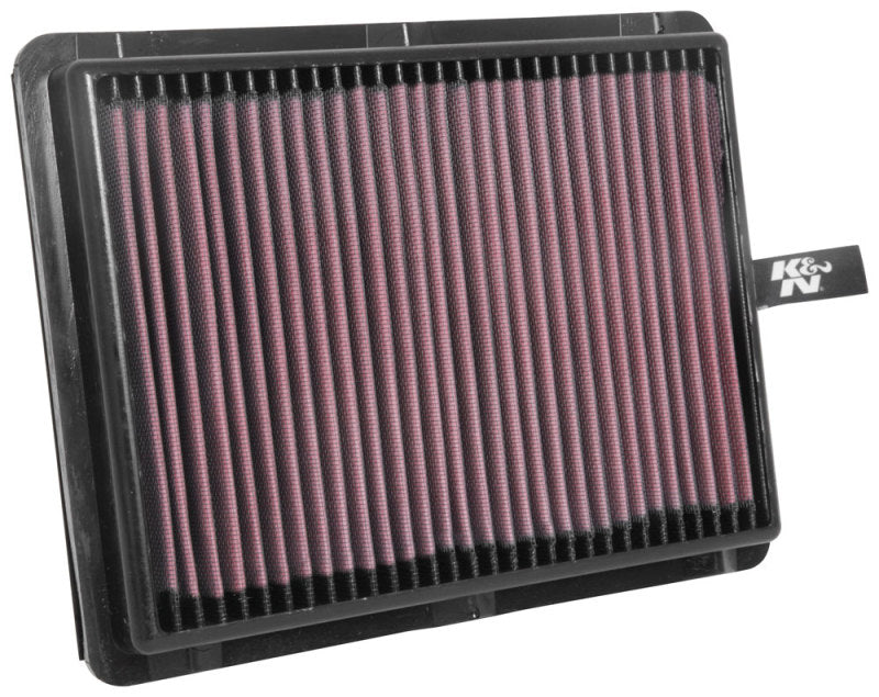 K&N 15-18 Hyundai Sonata L4-1.6L F/I Drop In Air Filter - 33-5057 for 2015-2019 Hyundai Sonata - front view