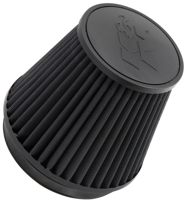 K&N Universal Rubber Filter Round Tapered 6in Flange ID x 7.5in Base OD x 5.25in Top OD x 6in Height - RU-3102HBK for 2006-20