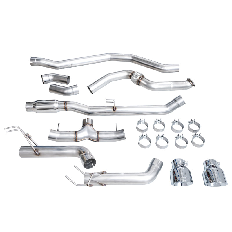 AWE Tuning 22+ Honda Civic Si/Acura Integra Track Edition Catback Exhaust - Dual Chrome Silver Tips - 3020-32331