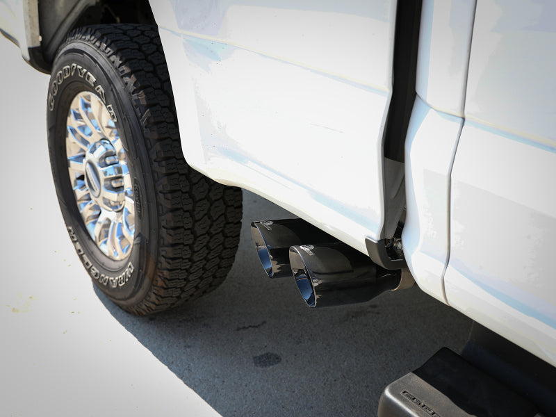 aFe Rebel Series 3in 409 SS Cat-Back Exhaust w/ Black Tips 17-20 Ford F-250/F350 V8 6.2L/7.3L - 49-43117-b