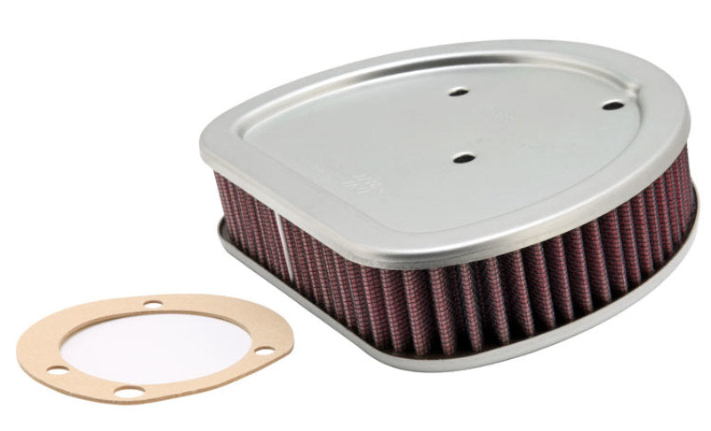 K&N Replacement Air Filter 1.625in H for Harley Davidson - HD-1499 for 2000-2015 Harley-Davidson FLSTF Fat Boy - front view