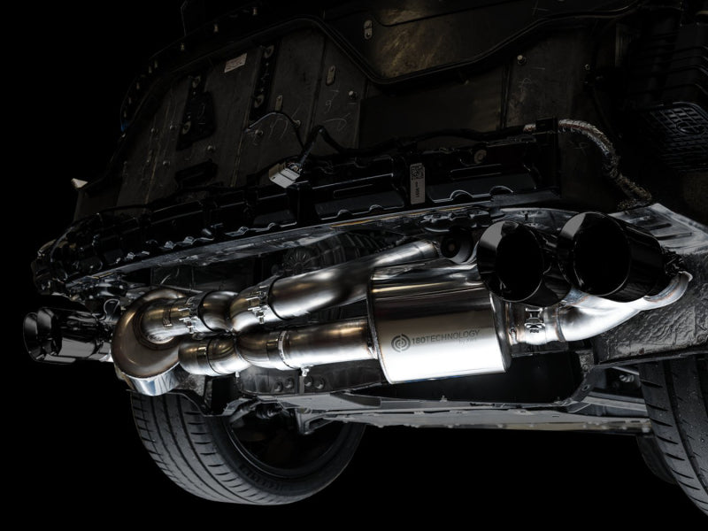 AWE Tuning 2020 Chevrolet Corvette (C8) Touring Edition Exhaust - Quad Diamond Black Tips - 3015-43159