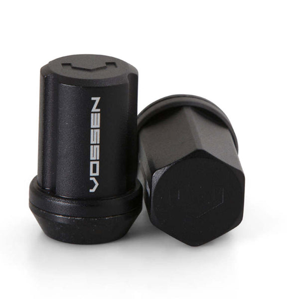 Vossen 35mm Lock Nut - 14x1.5 - 19mm Hex - Cone Seat - Black (Set of 4) - LUG-NL1450-BC by Vossen