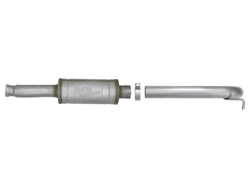 aFe Rock Duster 3in 409 SS Cat-Back Turn-Down Exhaust 2018+ Jeep Wrangler (JL) V6 3.6L - 49-48068