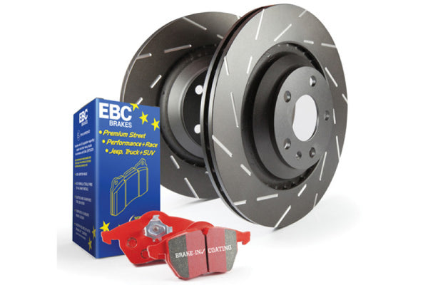 EBC S4 Kits Redstuff Pads and USR Rotors - S4KF1753 for 2013-2018 Ford Focus - front view