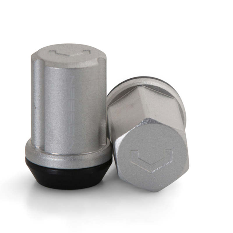 Vossen 35mm Lock Nut - 14x1.5 - 19mm Hex - Cone Seat - Silver (Set of 4) - LUG-NL1450-CH