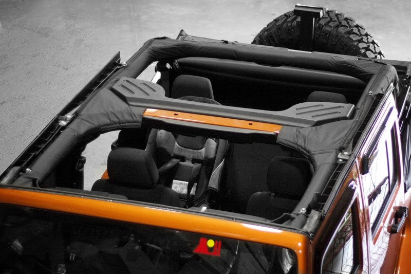 Rugged Ridge Roll Bar Cover Vinyl 07-18 Jeep Wrangler Unlimited JK - 13613.05 for 2007-2018 Jeep Wrangler - front view