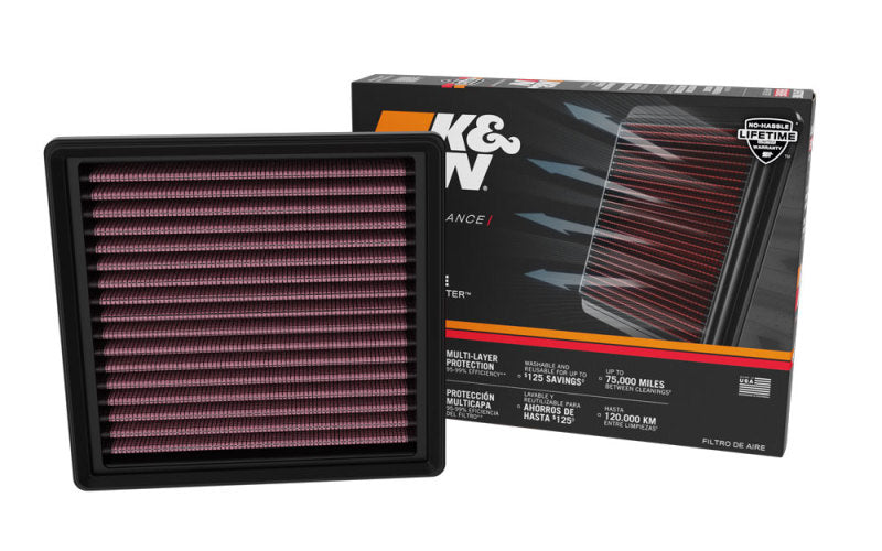 K&N 18-23 Lexus LC500 V8-5.0L Replacement Air Filter - 33-5133 for 2018-2025 Lexus LC - installed view