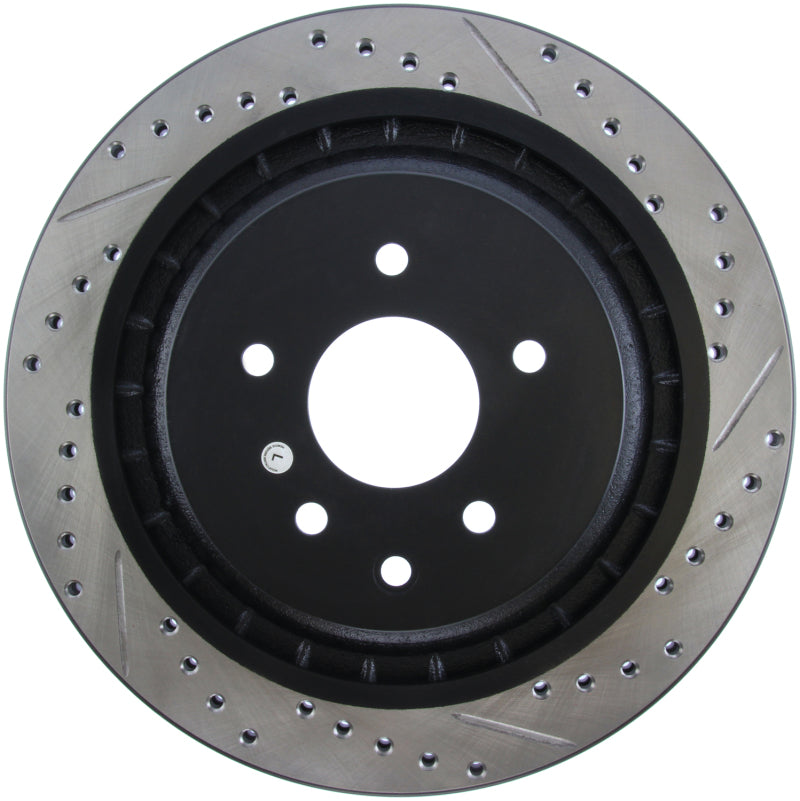 StopTech Infiniti G37 / Nissan 370Z SportStop Slotted &amp; Drilled Rear Left Rotor - 127.42101L