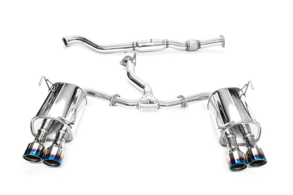 Invidia 2022+ Subaru WRX Q300 Rolled Titanium Tip Cat-Back Exhaust - HS22WRXG3T for 2022-2025 Subaru WRX