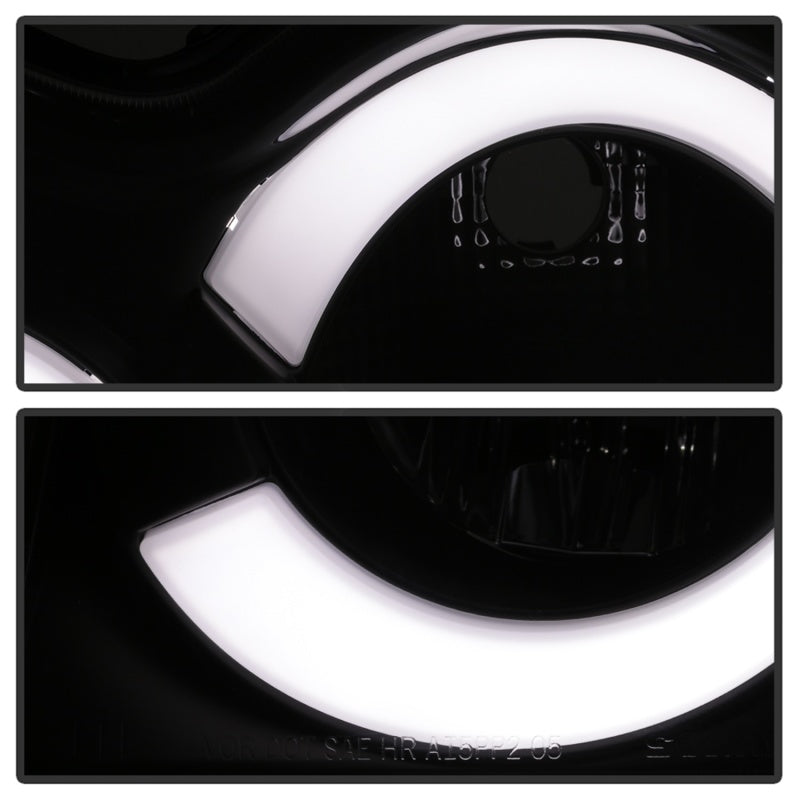 Spyder 05-07 Jeep Grand Cherokee - Light Bar Projector Headlights - Black - PRO-YD-JGC05V2-LB-BK - 5086129