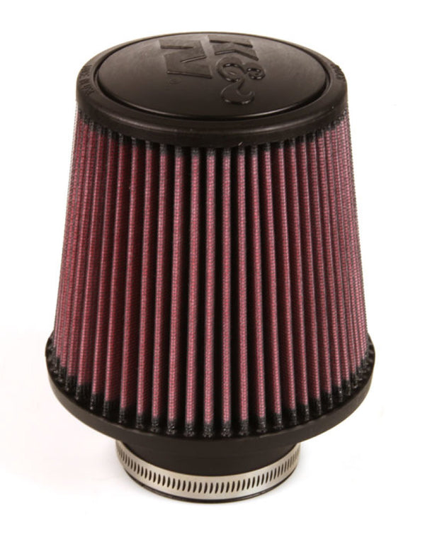 K&N Universal Rubber Filter - Round Tapered 6in Base OD x 3in Flange ID x 6in H - RE-0930 by K&N Engineering - front view