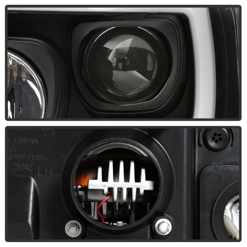 Spyder 05-07 Ford F250/350/450 Super Duty Projector LED Black PRO-YD-FS05V2PL-BK - 5087911