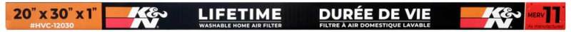 K&N HVAC Filter - 20 x 30 x 1 - HVC-12030