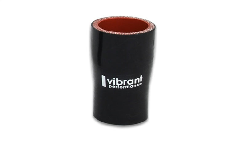 Vibrant 4 Ply Reducer Coupling 1.25in x 1.50in x 3in Long (BLACK) - 2921