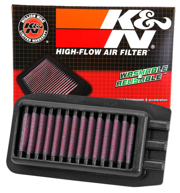 K&N 09-13 Yamaha XT250 Replacement Air Filter - YA-2509 for 2008-2020 Yamaha XT250 - front view