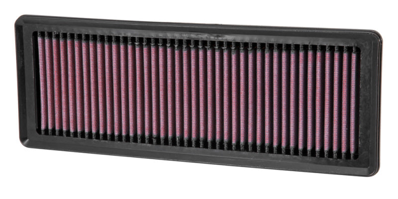 K&N 12 Fiat 500 Abarth 1.4L Replacement Air Filter - 33-2487 for 2015 Mini Cooper Countryman - front view