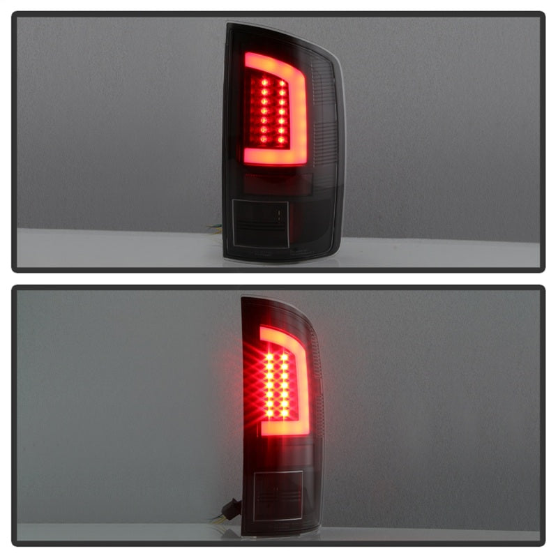 Spyder 03-06 Dodge Ram 2500/3500 V3 Light Bar LED Tail Light - Black (ALT-YD-DRAM02V3-LBLED-BK) - 5084118
