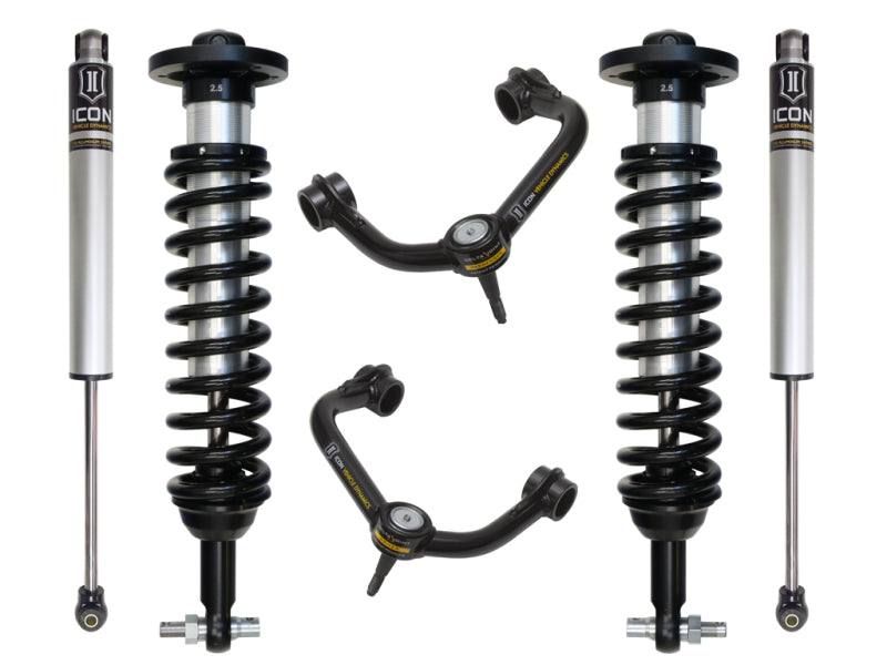 ICON 2015+ Ford F-150 2WD 0-3in Stage 2 Suspension System w/Tubular Uca - K93092T for 2015-2020 Ford F 150