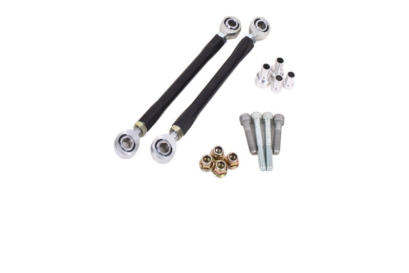 BMR 08-17 Challenger Rear Sway Bar End Link Kit - Black - ELK112