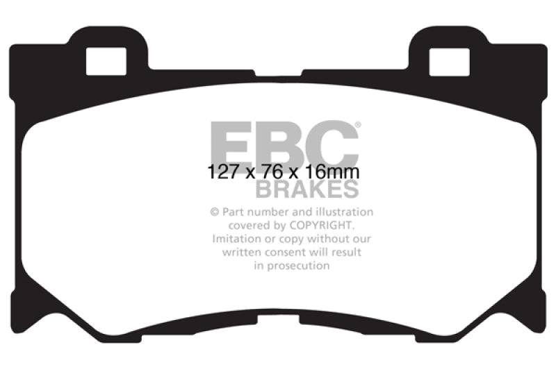 EBC 08-13 Infiniti FX50 5.0 Redstuff Front Brake Pads - DP31823C