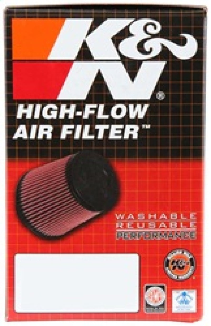 K&N Filter Universal Rubber Filter 2 3/4 inch 10 Degree Flange 4 inch OD 5 inch Height - RU-1460