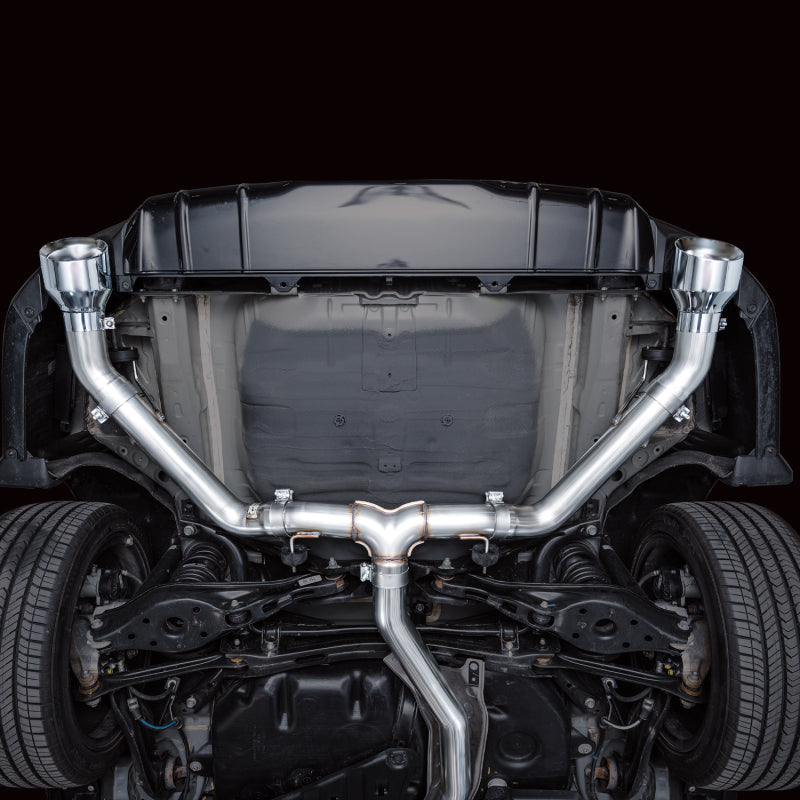 AWE Tuning 22+ Honda Civic Si/Acura Integra Track Edition Catback Exhaust - Dual Chrome Silver Tips - 3020-32331
