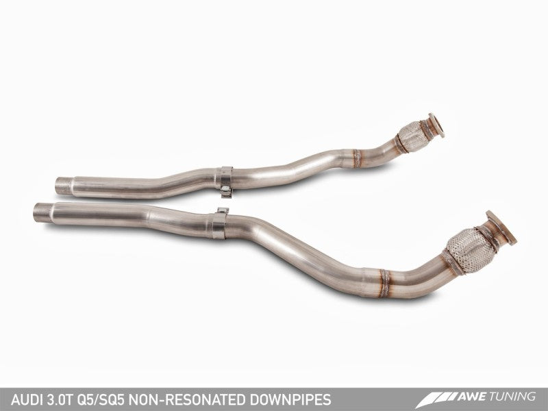 AWE Tuning Audi 8R SQ5 Touring Edition Exhaust - Quad Outlet Chrome Silver Tips - 3015-42052