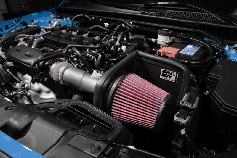 K&amp;N 2022 Honda Civic 1.5L Turbo L4 Silver Typhoon Intake - 69-1509TC
