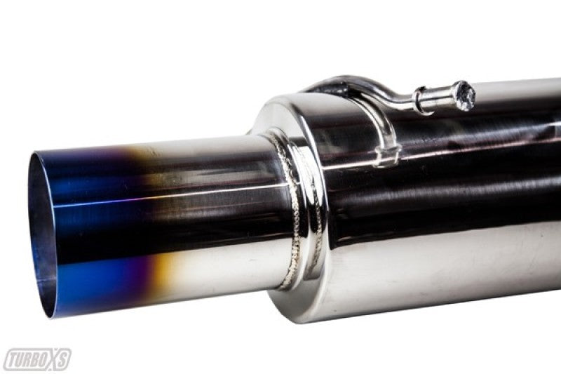 Turbo XS 02-07 WRX-STi Rear Muffler Assembly w/ Titanium Tip - WS02-RMA-TI