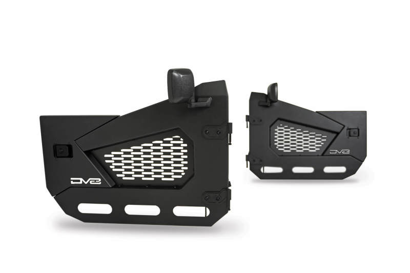 DV8 Offroad 18-25 Jeep Wrangler JL/JT Spec Series Half Doors - Front Set - HDJL-02F